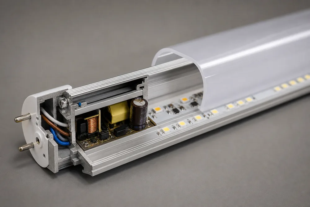 Zakaj izbrati napol aluminijasto, napol plastično ohišje LED cevi T12?